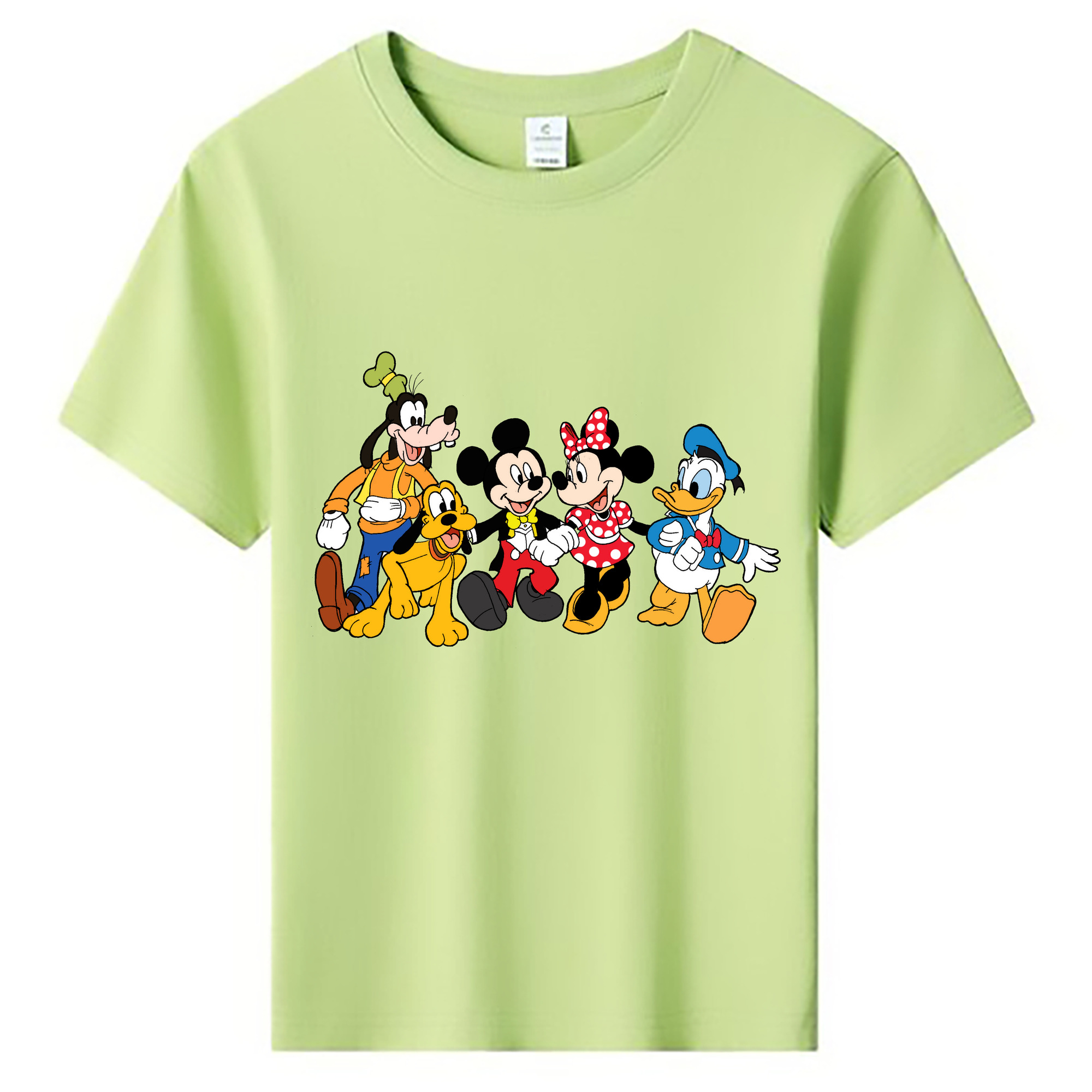 （画像用） ミッキーマウス Mickey Mouse 綿100％キッズTシャツ（フロントプリント）